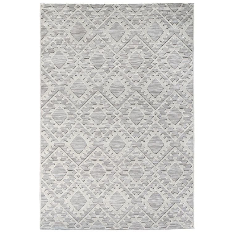 Sehrazat FlatWoven White Rug Wayfair.co.uk